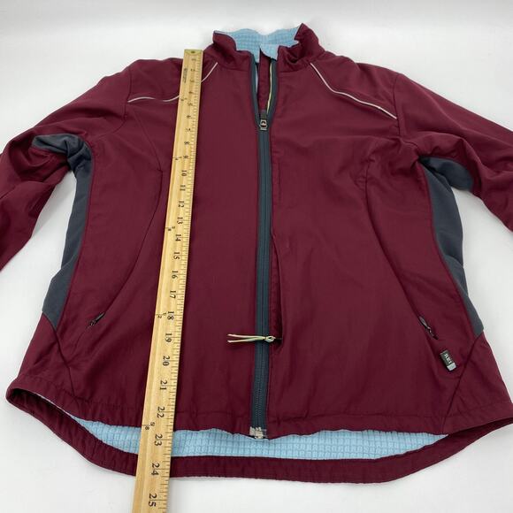 REI Women's Jacket Size M Maroon Full Zip Mid Weight Windproof Jacket - Picture 4 of 5